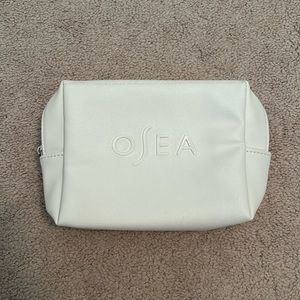 Osea Vegan white cosmetic bag